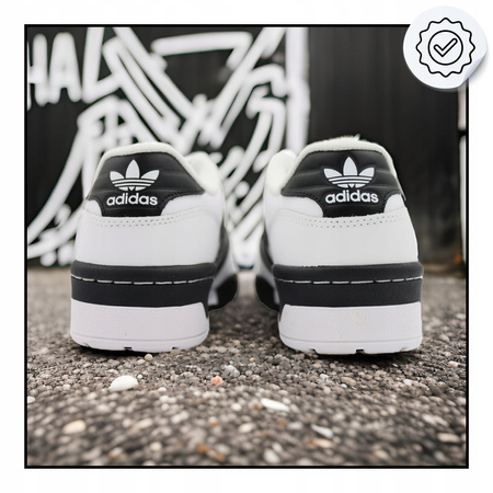 BUTY MĘSKIE SPORTOWE SNEAKERSY SKÓRA ADIDAS RIVALRY LOW ID8413 r. 44 2/3