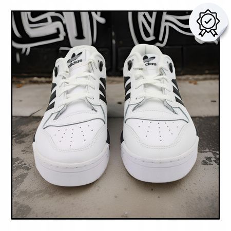 BUTY MĘSKIE SPORTOWE SNEAKERSY SKÓRA ADIDAS RIVALRY LOW ID8413 r. 43 1/3