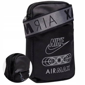 TORBA SASZETKA NA RAMIĘ CZARNA NIKE AIR MAX NSW CROSSBODY FQ0232 010 NERKA