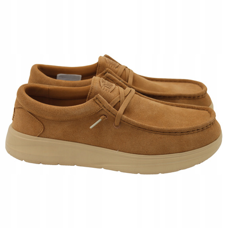 BUTY MĘSKIE LEKKIE MOKASYNY ZAMSZOWE HEYDUDE WALLY COMF SUEDE 419752IW
