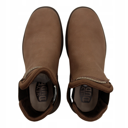 BUTY MĘSKIE LEKKIE SKÓRZANE HEYDUDE BRANSON CRAFT LEATHER 40187255 