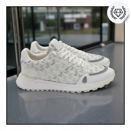Buty Sneakersy Wygodne Męskie Sportowe Białe Skórzane MICHAEL KORS 