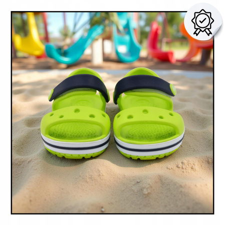 SANDAŁY DZIECIĘCE LEKKIE WYGODNE ZIELONE CROCS CROCBAND 128563TX 