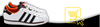Buty Sportowe Męskie wygodne ADIDAS SUPERSTAR skóra Białe 