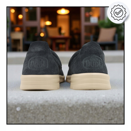 BUTY MĘSKIE LEKKIE MOKASYNY ZAMSZOWE HEYDUDE NXT LOAFER 43773 0OH