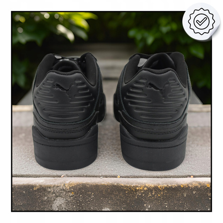 Buty Czarne Męskie Sportowe Wygodne Skóra PUMA SLIPSTREAM LTH