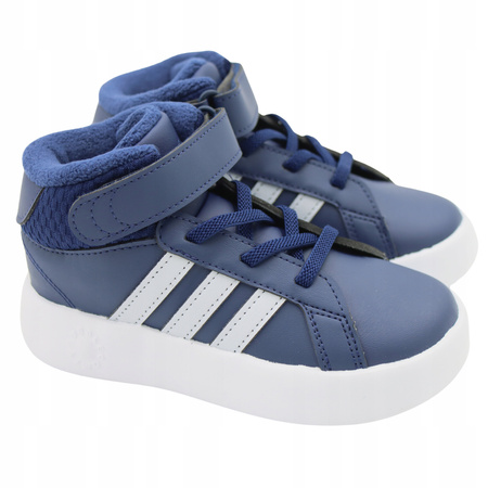 BUTY DZIECIĘCE WYGODNE NA RZEPY POLAR ADIDAS GRAND COURT IE3860 r. 24