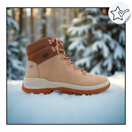 4f BUTY DAMSKIE WYGODNE TREKKINGOWE NA JESIEŃ ZIMĘ OBDH251 560 