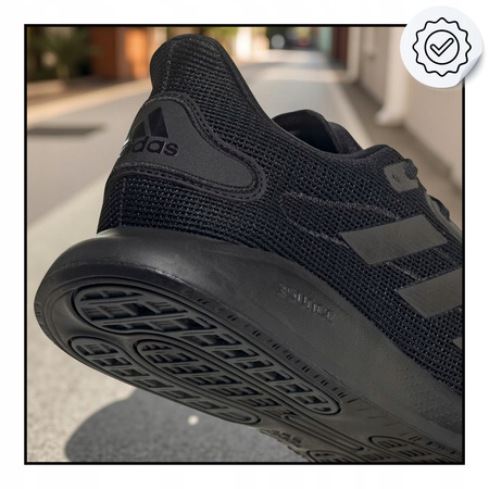 Buty Do Biegania Biegowe Męskie Czarne Wygodne ADIDAS GALAXAR RUM