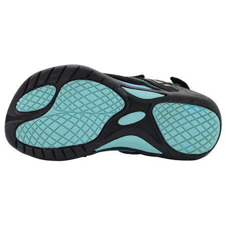 Sandały Damskie Lekkie Wygodne Przewiewne Na Lato DK 3431 BLK/BLUE