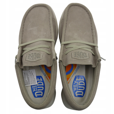 BUTY MĘSKIE LEKKIE MOKASYNY ZAMSZOWE HEYDUDE WALLY COMF SUEDE 419751SN