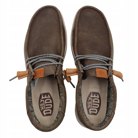 Buty męskie skórzane lekkie heydude wally grip craft leather 40175 030