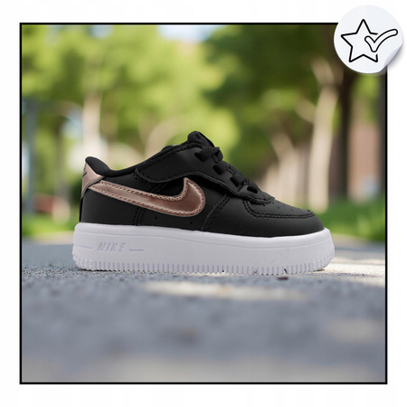 Buty dziecięce wygodne sneakersy nike air force 1 easyon hf5483 001 r. 23,5