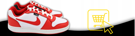 BUTY MĘSKIE SPORTOWE SKÓRZANE NIKE EBERNON CZERWONE AQ1774 101 R. 42,5