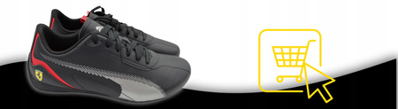 BUTY MĘSKIE SPORTOWE WYGODNE LEKKIE PUMA FERRARI NEO CAT 308062 01 r. 40,5