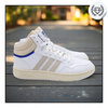 Buty Sneakersy Wysokie Białe Skóra Skórzane Wygodne ADIDAS HOOPS
