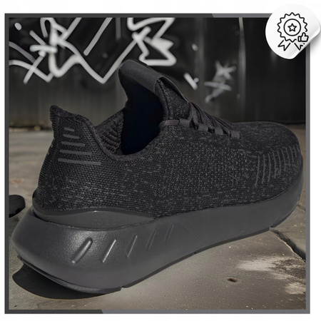 Buty Męskie Sportowe Wygodne Lekkie Czarne ADIDAS SWIFT RUN 22