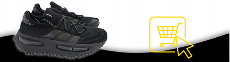 Buty Sneakersy Męskie Miejskie Wygodne Czarne Modne ADIDAS NMD_S1