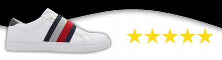 Buty Sneakersy Wygodne Lekkie Białe TOMMY HILFIGER