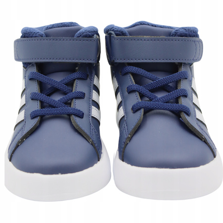 BUTY DZIECIĘCE WYGODNE NA RZEPY POLAR ADIDAS GRAND COURT IE3860 r. 23