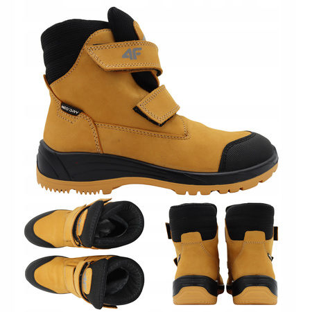 BUTY DZIECIĘCE 4F WYSOKIE skóra NA JESIEŃ ZIMĘ JOBMW250 83S