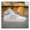 Buty Sneakersy Wysokie Białe Skóra Skórzane Wygodne ADIDAS HOOPS