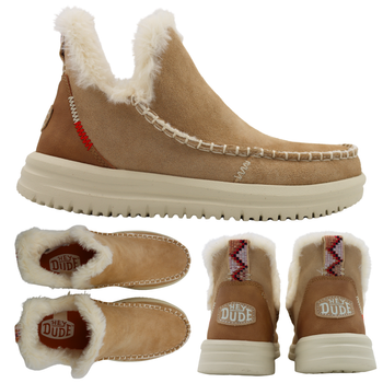 Buty damskie ocieplane lekkie wygodne heydude camden suede 42028265