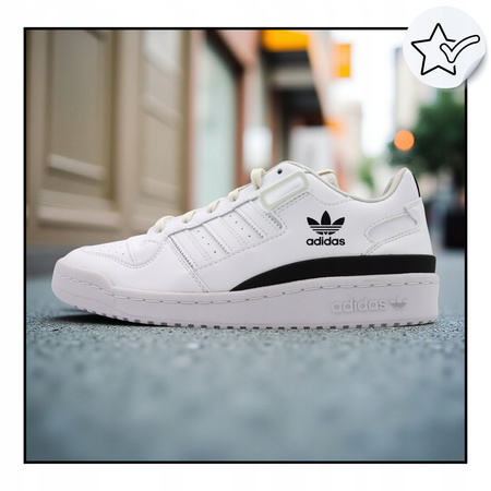 BUTY MĘSKIE sportowe białe ADIDAS FORUM Skórzane