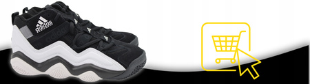 Buty Sportowe Koszykarskie Wygodne Męskie Czarne ADIDAS TOP TEN