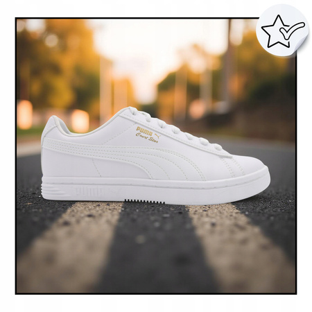 Buty Sportowe Białe Skórzane Sneakersy męskie PUMA COURT STAR SL