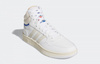 Buty Wysokie Białe Skóra Skórzane Wygodne ADIDAS HOOPS 3.0 MID