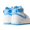 Buty Młodzieżowe Wysokie Wygodne Skóra Białe Rzep NIKE AIR FORCE 