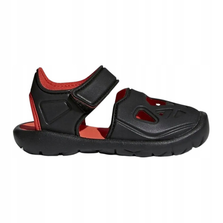 Sandałki Dziecięce Czarne Wygodne Na Basen Rzepy ADIDAS FORTASWIM 