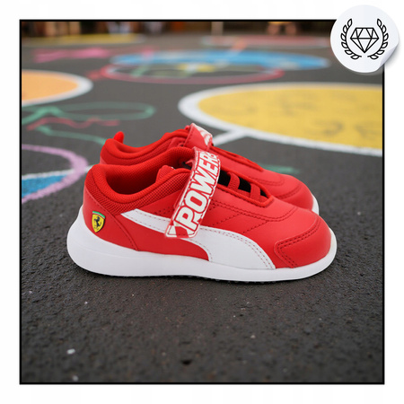 Buty Dziecięce Sportowe Wygodne PUMA SF KARD CAT III V INF Czerwone