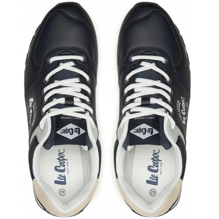 Buty Sneakersy Męskie Wygodne Lekkie Skórzane LEE COOPER