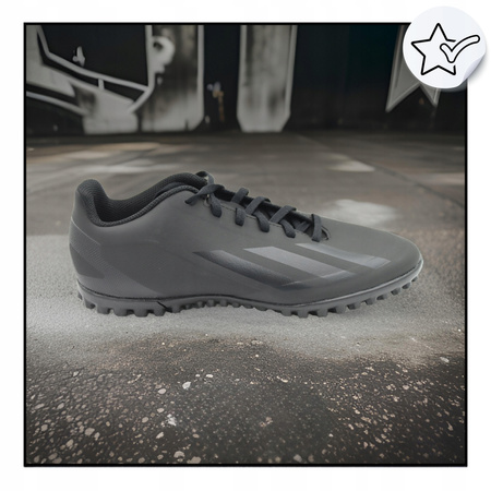 Buty turfy piłkarskie MĘSKIE ADIDAS X CRAZYFAST.4 CZARNE