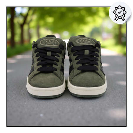 Buty męskie sportowe wygodne zielone sneakersy adidas campus jh9611