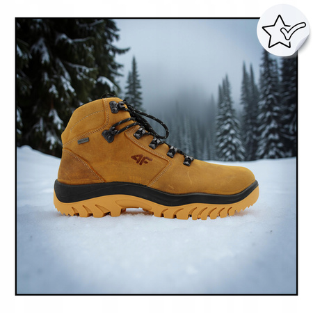4f BUTY MĘSKIE WYGODNE TREKKINGOWE WYSOKIE NA JESIEŃ ZIMĘ OBMH258 83S