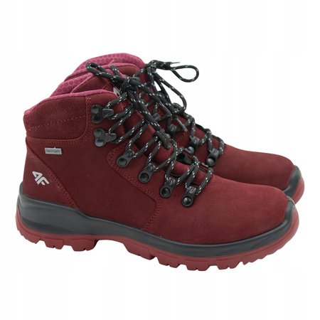 BUTY DAMSKIE 4F WYGODNE TREKKINGOWE WYSOKIE NA JESIEŃ ZIMĘ OBDH253 60S 