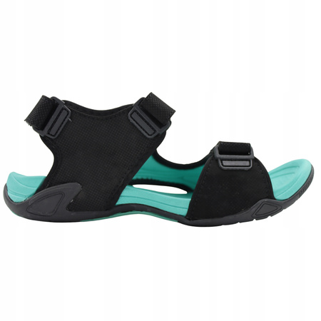 Sandały Damskie Outdoorowe Wygodne Lekkie Na Lato DK 3431 BLK/TURQ