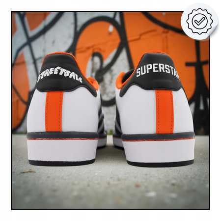Buty Sportowe Męskie wygodne ADIDAS SUPERSTAR skóra Białe 