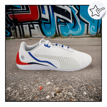 BUTY SPORTOWE MĘSKIE WYGODNE BIAŁE PUMA DRIFT CAT DECIMA 30730403 r. 41