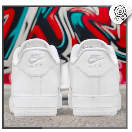 Buty Męskie NIKE AIR FORCE 1 Sneakersy Sportowe JEWEL Wygodne Białe