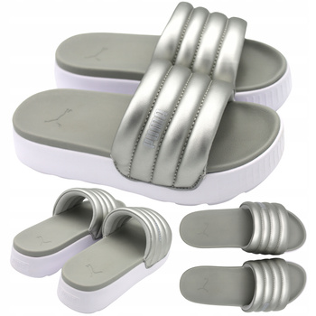 KLAPKI DAMSKIE STYLOWE WYGODNE PUMA KARMEN SLIDE PUFFY 395399 03 r. 39