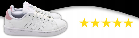 BUTY DAMSKIE ADIDAS ADVANTAGE BIAŁE F36481 lekkie 