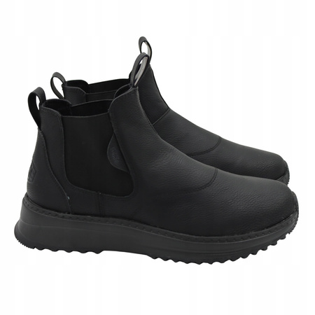 Buty męskie sztyblety czarne wygodne lekkie heydude 44293-060