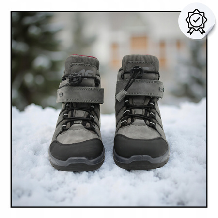 BUTY DZIECIĘCE 4F WYGODNE TREKKINGOWE NA JESIEŃ ZIMĘ JOBMW253 25S