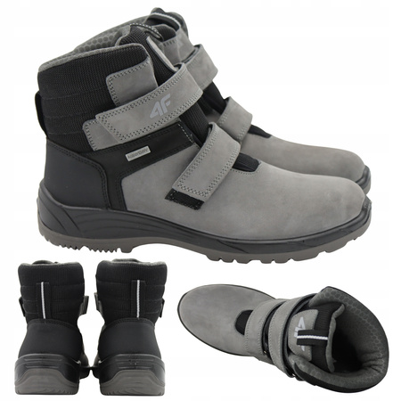 BUTY DZIECIĘCE 4F WYSOKIE WYGODNE NA JESIEŃ ZIMĘ JOBMW252 25S