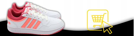 Buty Damskie Sportowe Wygodne Oddychające ADIDAS HOOPS GW0418 