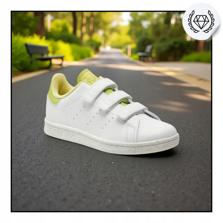 BUTY SPORTOWE DZIECIĘCE NA RZEP WYGODNE ADIDAS STAN SMITH GW4537